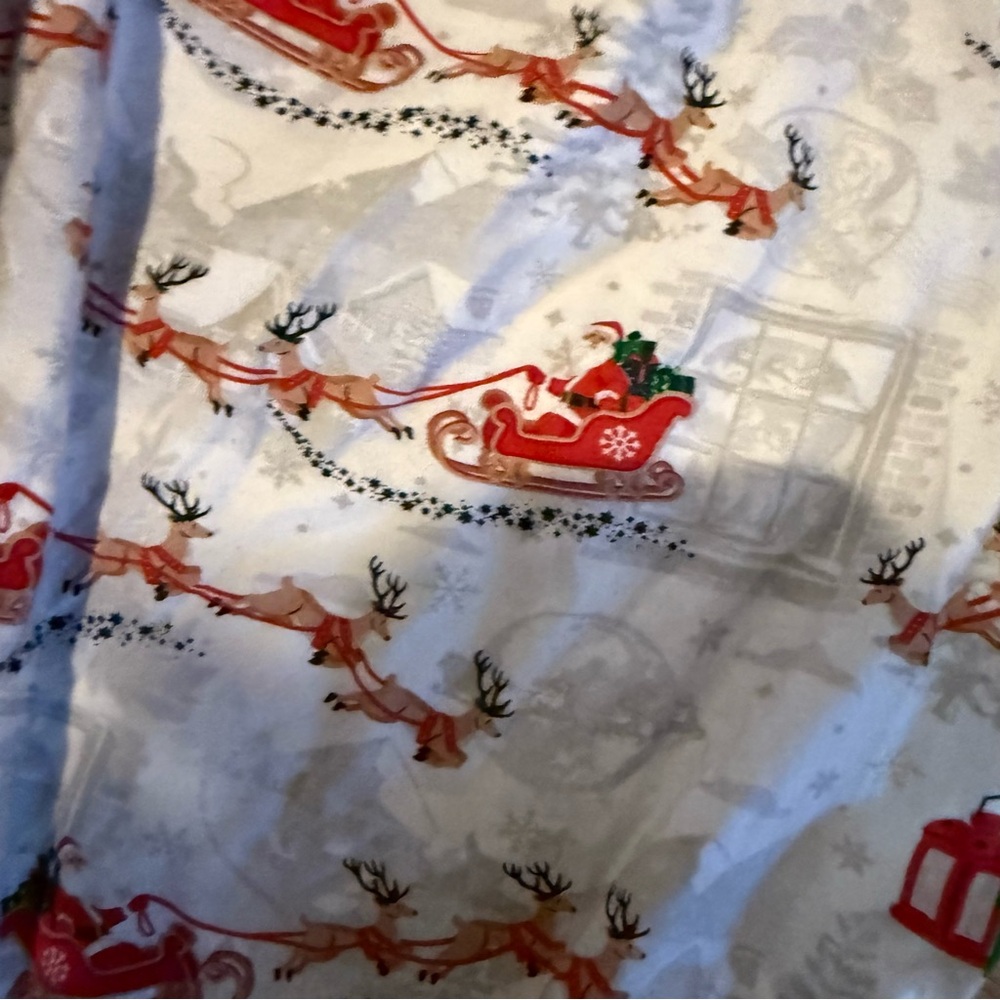 Pj Place Christmas Santa & Reindeer Pajama Set Adult Small View 4